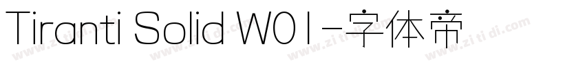 Tiranti Solid W01字体转换